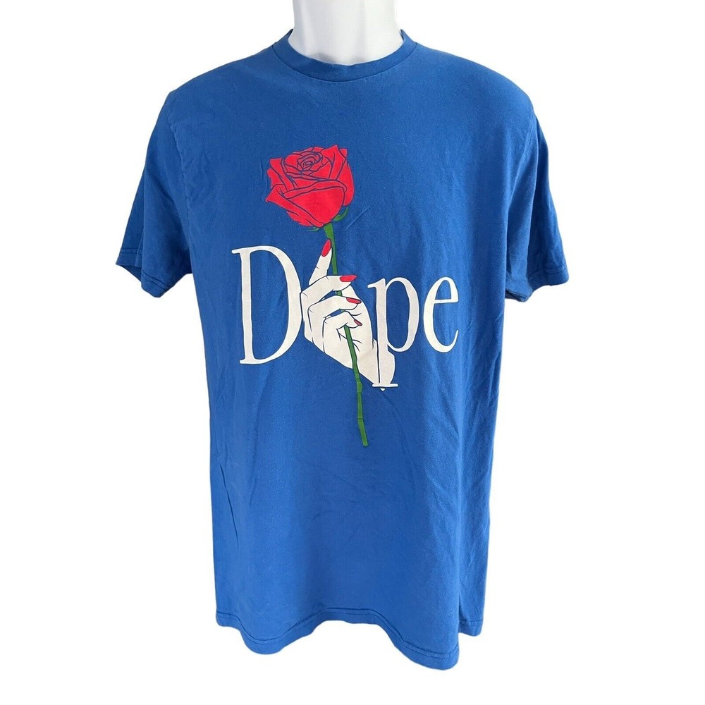 Dope Men's L graphic print t shirt DOPE Rose